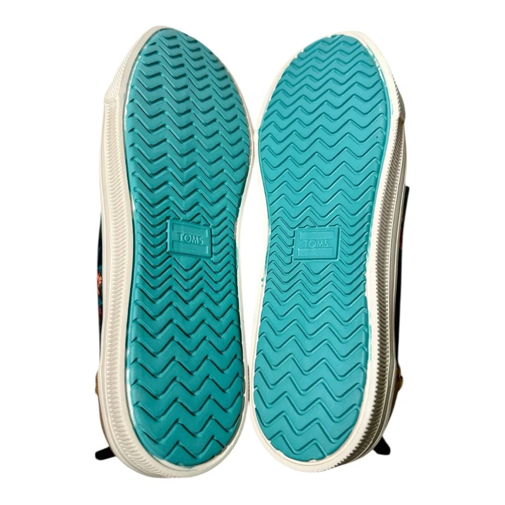 New‎ TOMS Navy Tropical Print Trvl Lite Low Top Sneakers Women’s 8.5